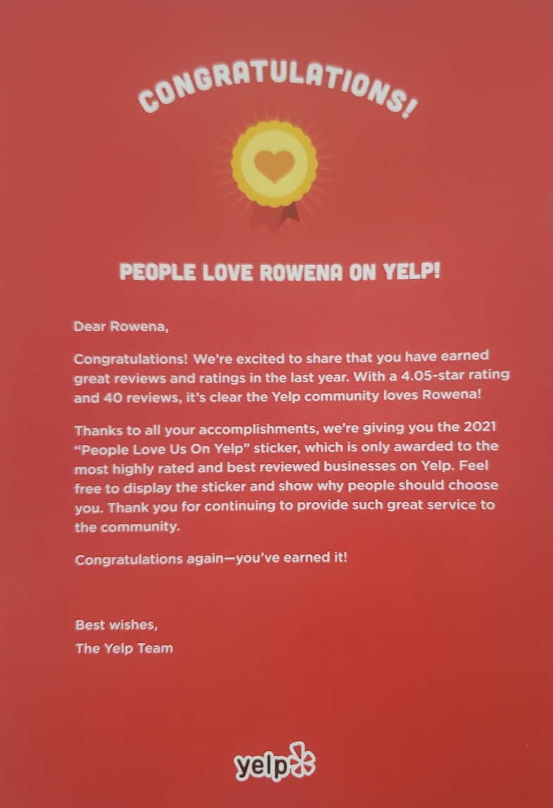 Yelp Certified